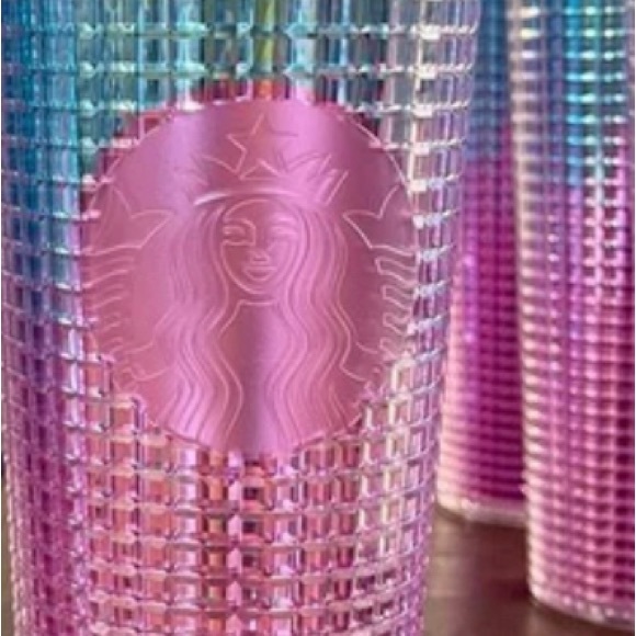 1 Starbucks 2021 Summer Pink & Blue 24oz Studded Venti Tumbler - Picture 6 of 9